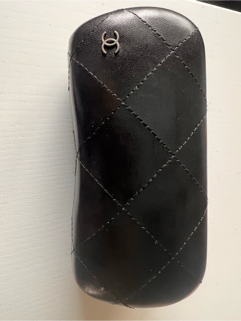 CC Quilted Black Sunglasses Case